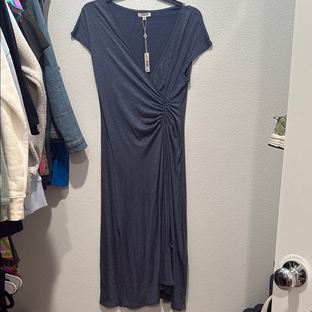 Max Studio Charcoal Gray Maxi Dress